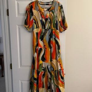 Maeve for Anthropologie multicolored maxi dress